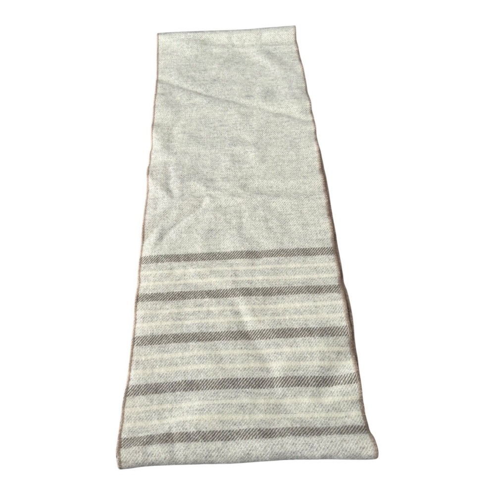 Faribault Woolen Mill Company‎ NWT Scarf Neck Warmer USA Made Striped Gray Wool - Picture 6 of 9